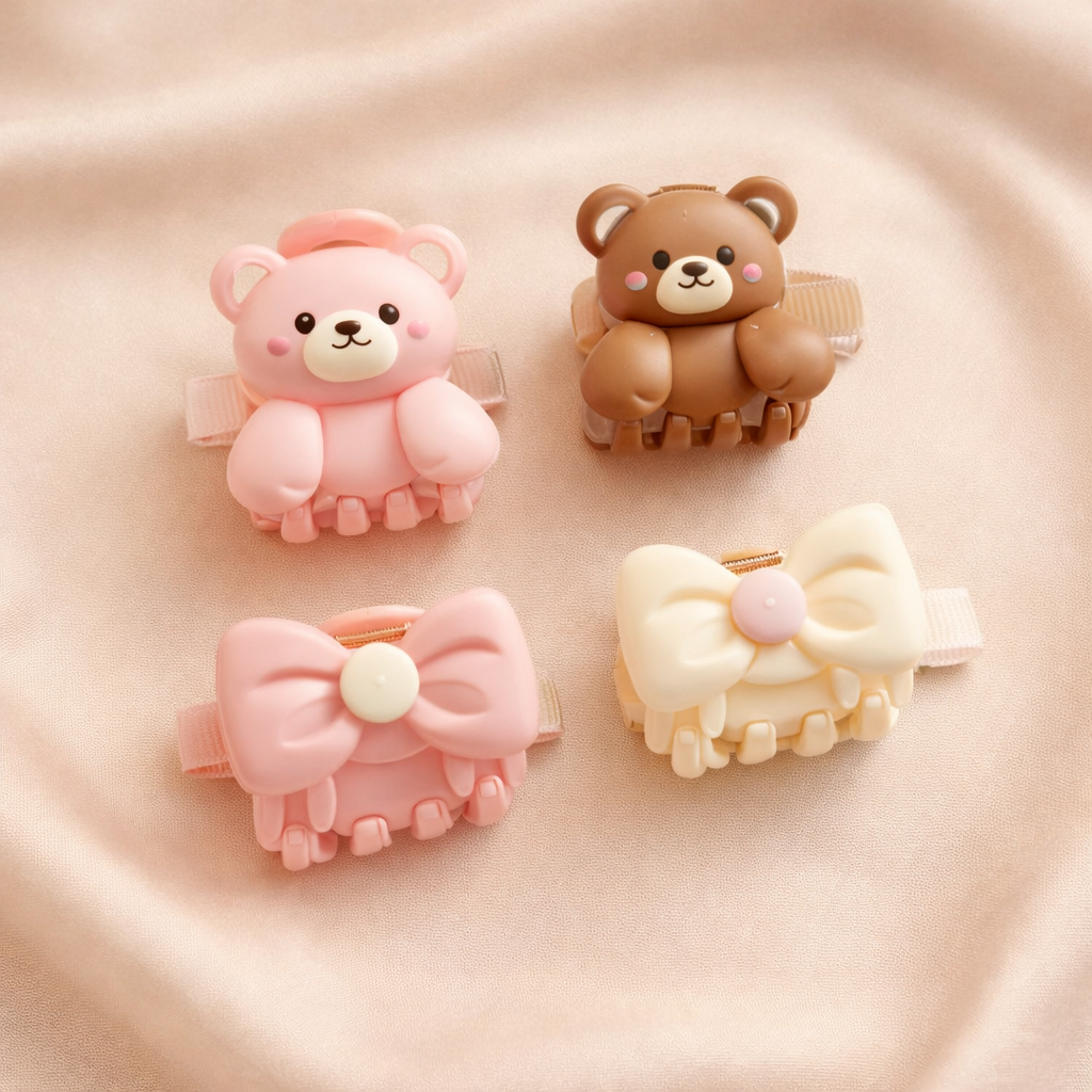 Cute pastel claw clips for kids
