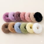 Mini Fur Scrunchie Set (Pack of 10)